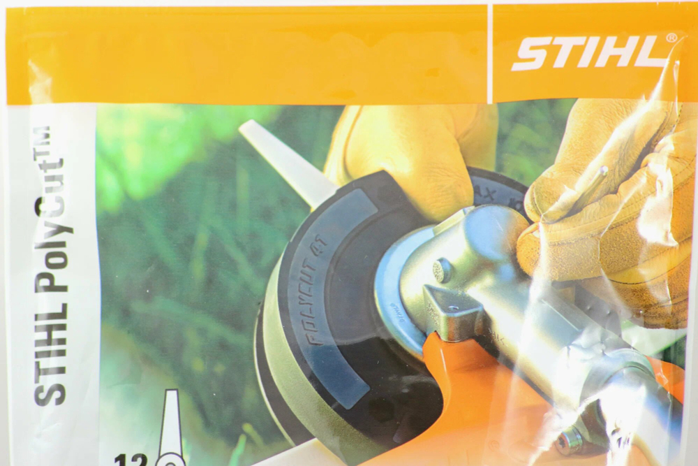 Комплект ножей для триммера STIHL 4111-007-1001, PolyCut 6-3, 7-3, 20-3, 41-3, 12 шт, белые ОРИГИНАЛ