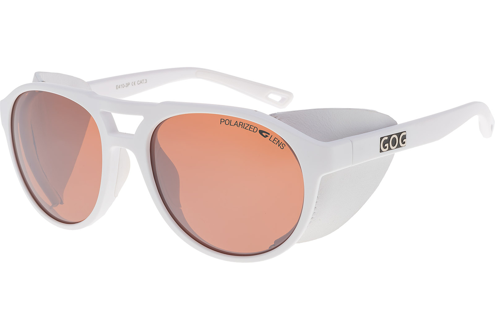 Спортивные очки GOG Nanga / Matt White / Polarized Reflex Silver