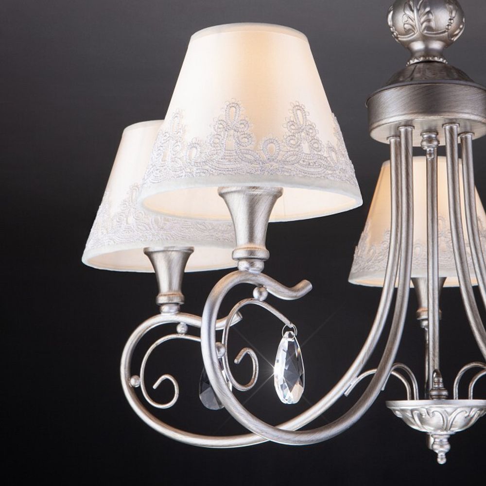 Люстра на штанге Eurosvet Incanto 60069/5 серебро