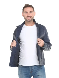 Мужская кожаная куртка / натуральная кожа ягненка / Турция