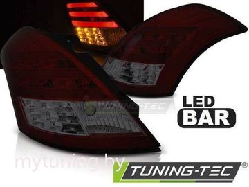 Задние фонари для Suzuki Swift III (11-...) LED Red Smoke