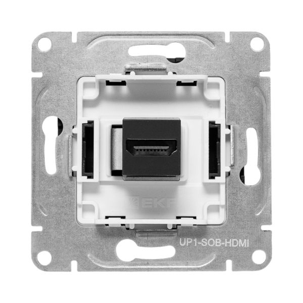 Механизм розетки HDMI, чёрный Эпика EKF