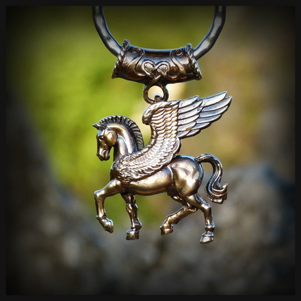 Брелок для ключей "Пегас" , бронза