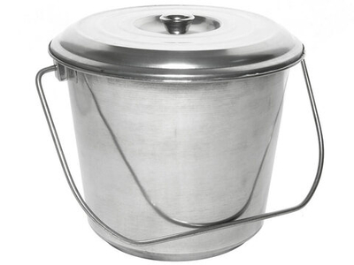 Ведро 5л нерж с крышкой