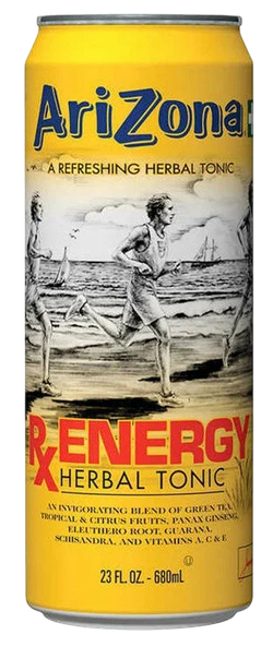 AriZona Rx Energy Herbal Tea 650 мл , Энергетический травяной чай