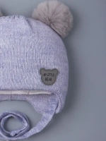 Шапка детская зимняя вязаная с ушками