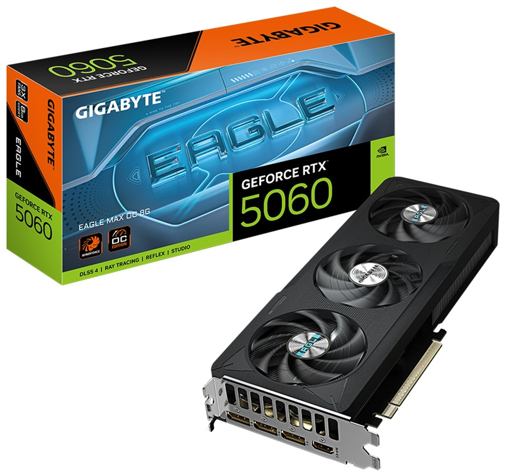 Видеокарта GIGABYTE GV-N5060EAGLEMAX OC-8GD 8 Гб