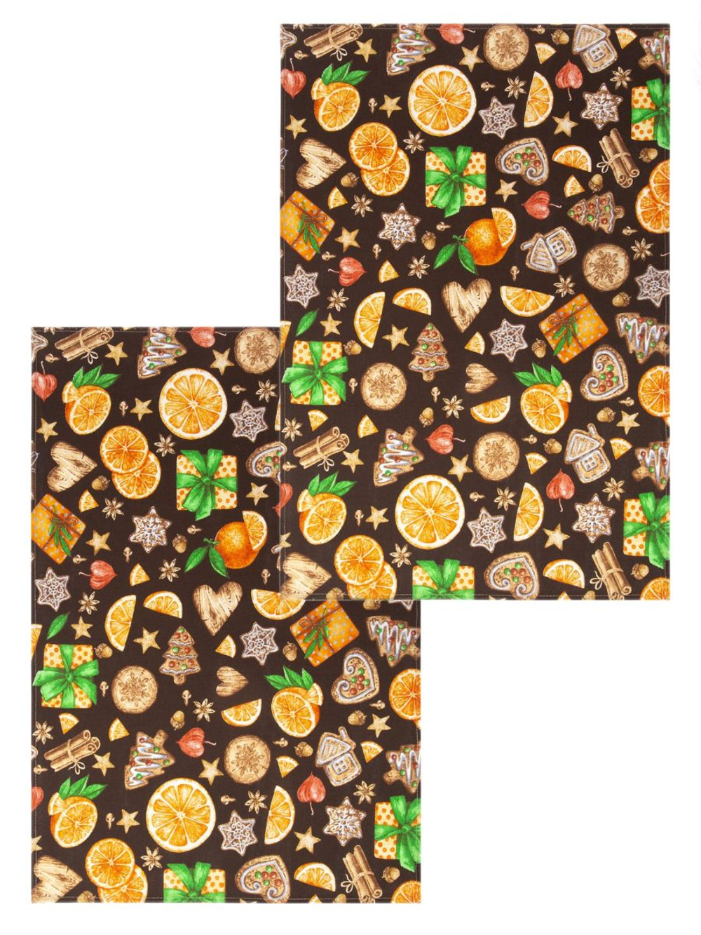 Набор кухонных полотенец, 3 шт , 45х60 см , рогожка