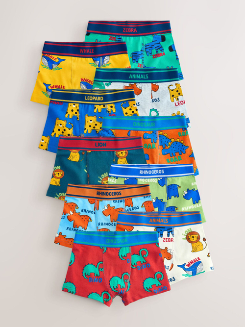 Трусы для мальчика Next E98-885, 10 шт., Синий, Красный, Оранжевый