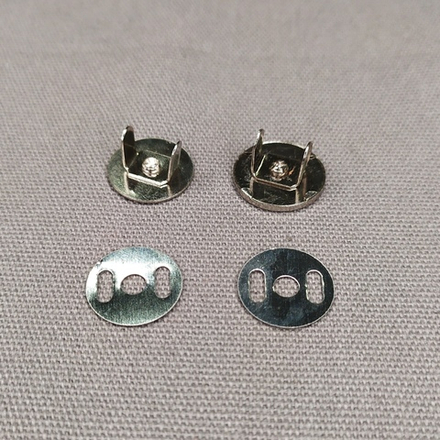 Кнопка магнитная никель