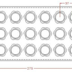 97-у | Форма для шоколадных изделий (275*135 мм)