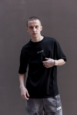 Футболка SPACE OverSize Черный Light