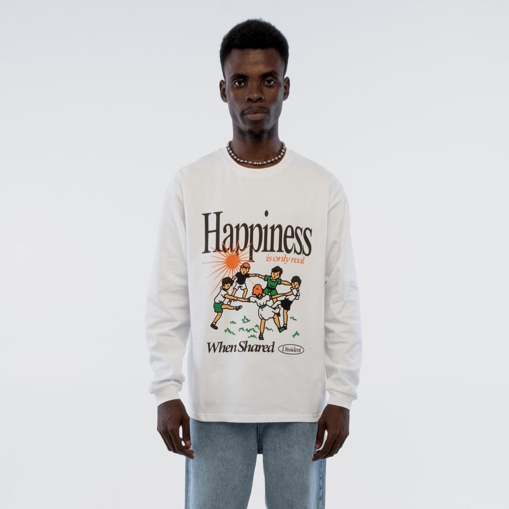 Лонгслив Dissident Supertramp белый