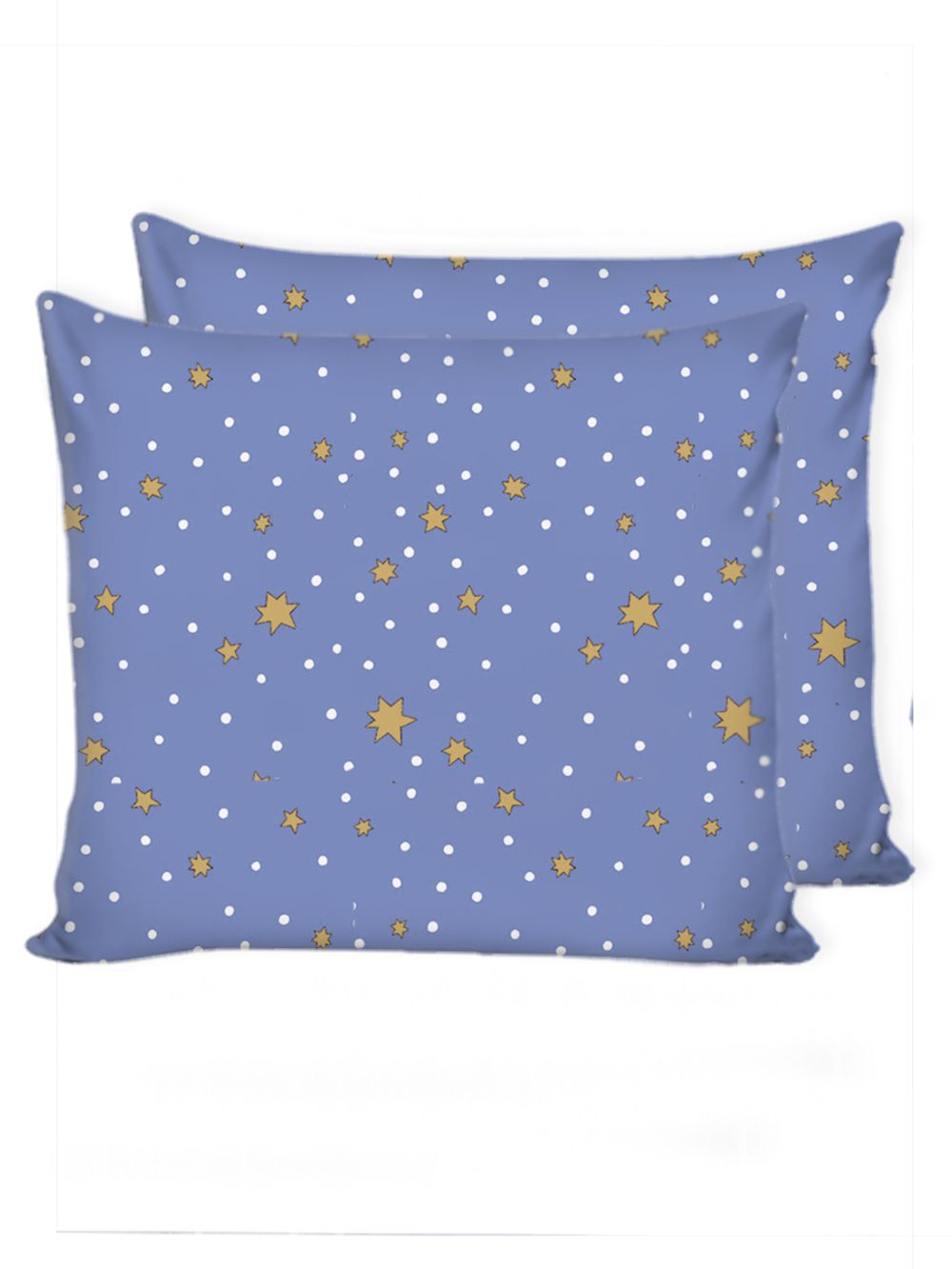 Наволочка комплект 2шт Сказка "Зимние звезды" 70х70 см, перкаль