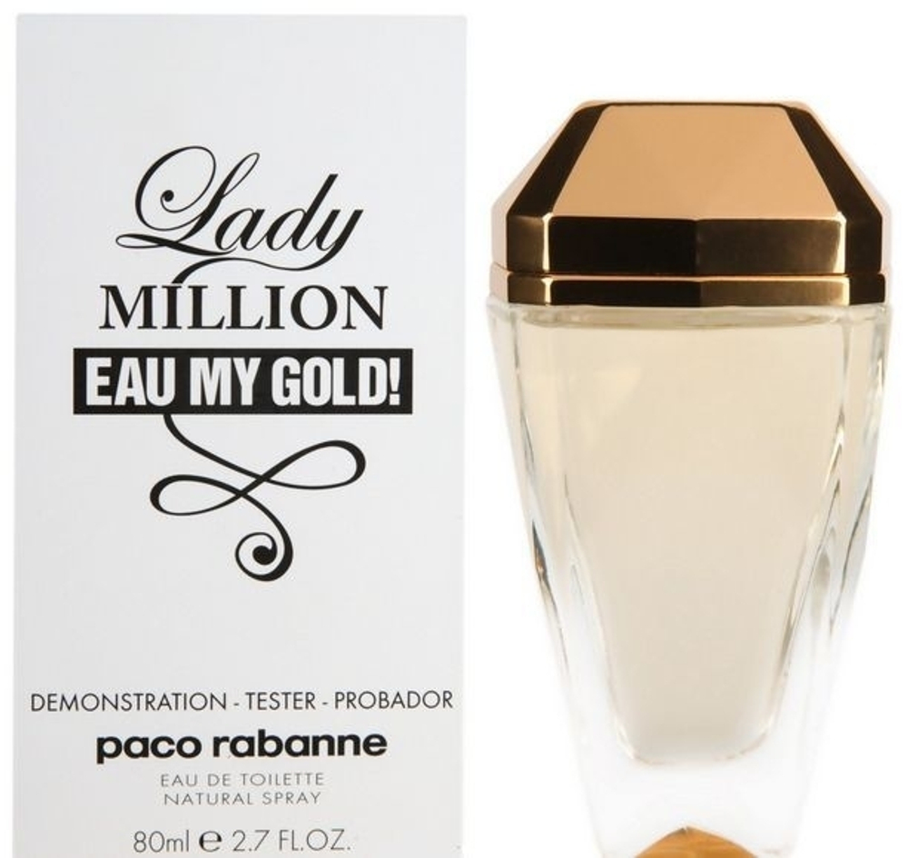 Тестер парфюмерии Paco Rabanne Lady Million Eau My Gold! 80ml edT tester (тестер)