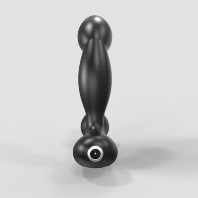 Черный вибромассажер простаты и промежности Prostate Pro с пультом ДУ (Цвет: черный)