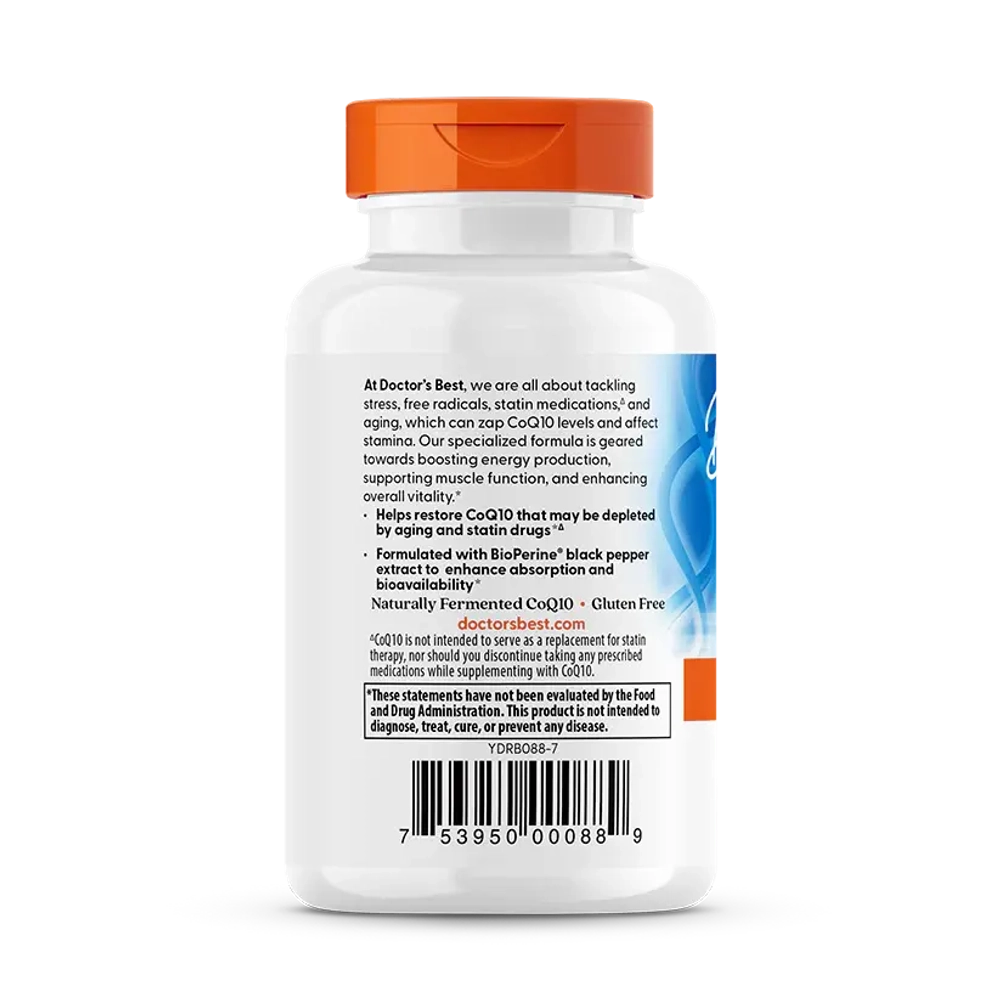 High Absorption CoQ10 with BioPerine 100 мг 60 мягких капсул Doctors Best