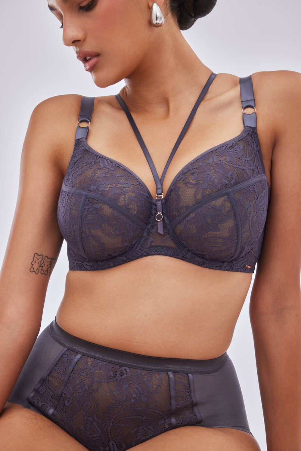 Серый бюстгальтер с мягкой чашкой Chiara (Размер: 75F) (Цвет: серый)