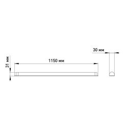 Светильник светодиодный ЭРА SPO-501-M-6K-18 линейный замена T8 G13 LED 1200мм 18Вт 6500К матовый