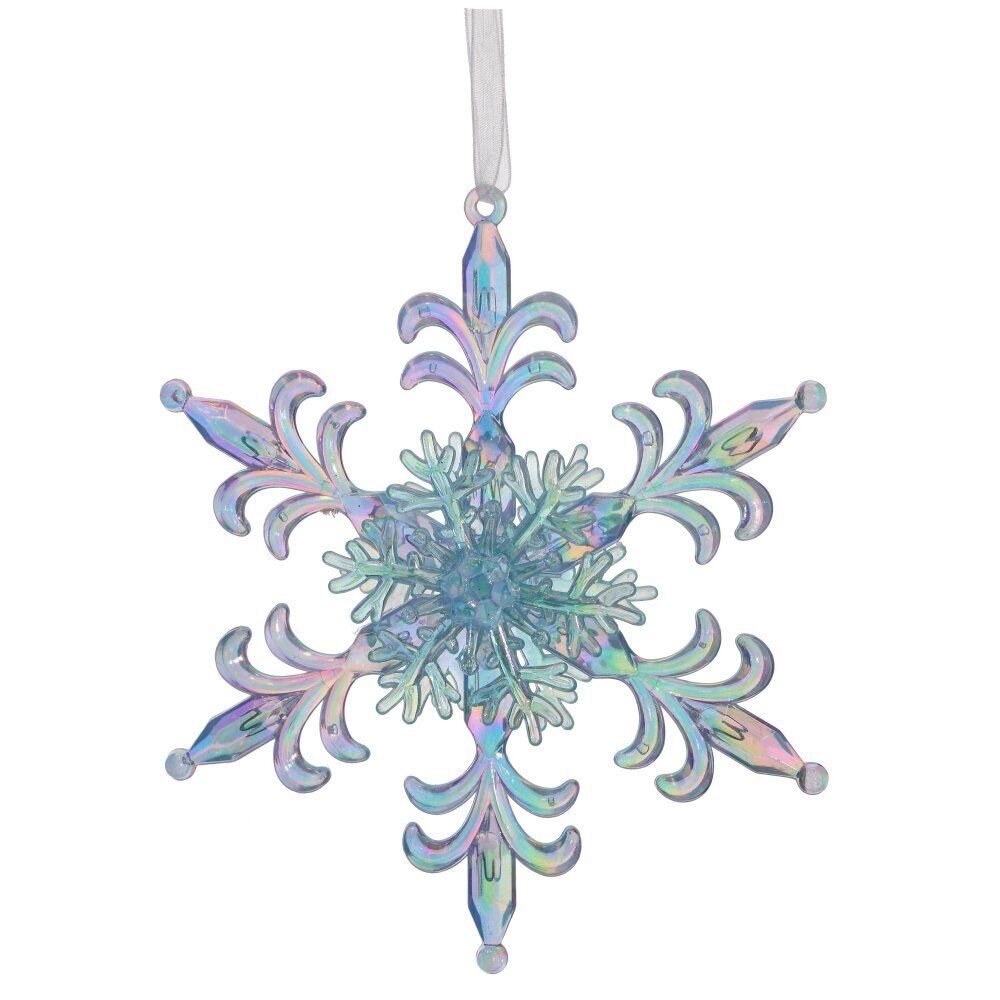 GAEM Украшение новогоднее "Снежинка", L13 W1,5 H14 см, 2в.
