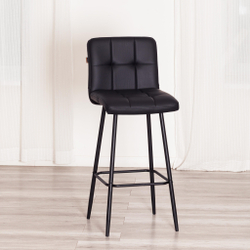 Барный стул  Medeo/Медео экокожа , черный, 45х56х113 см