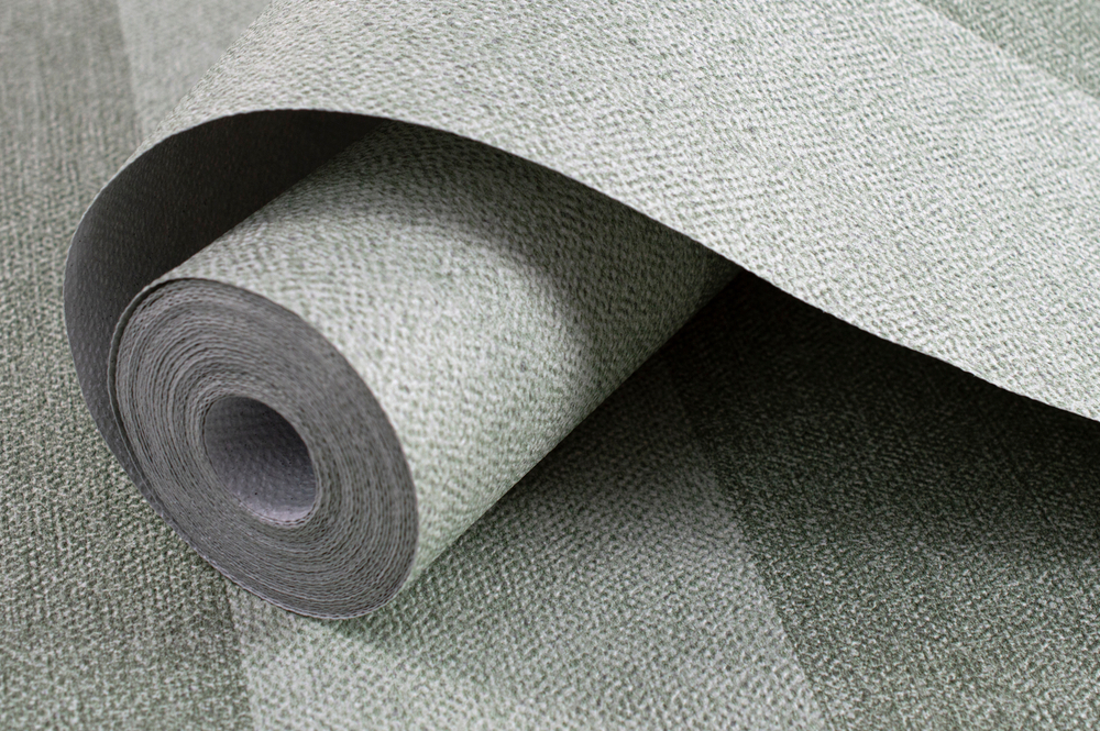 обои в зеленую полоску прованс