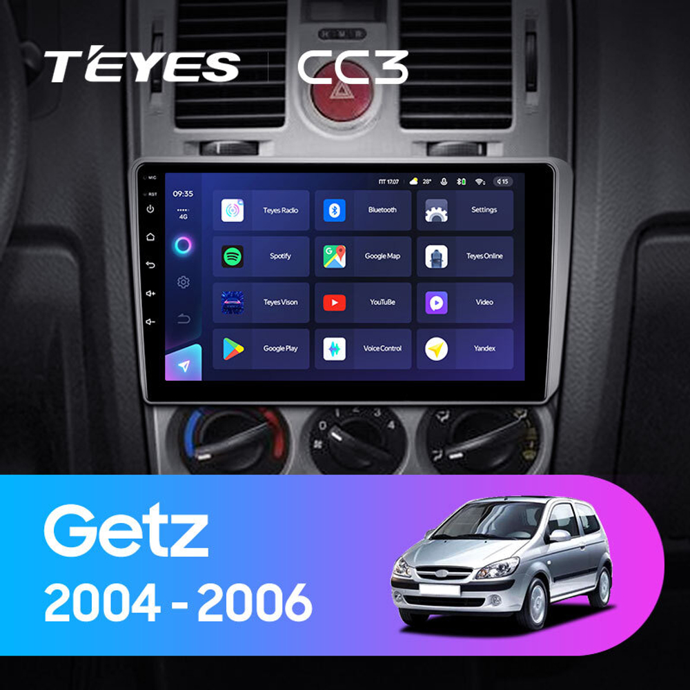 Teyes CC3 9" для Hyundai Getz 1 2004-2006