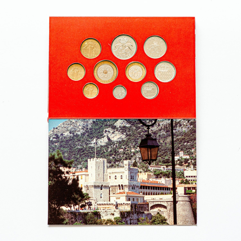Monaco 1995 Coin Set – 1 Centime to 20 Francs in Original Packaging