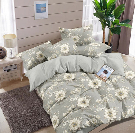 Комплект постельного белья 2 сп с простыней на рез.180х200 ПОПЛИН "1397" (нав. 50х70 или 70х70-)