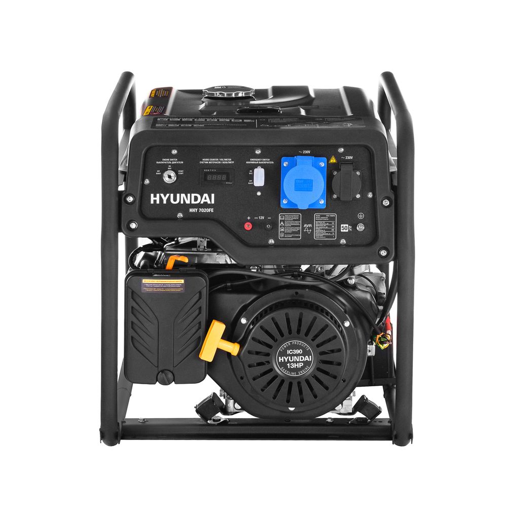 Бензиновый генератор Hyundai HHY 7020FE - [5 кВт / 220V] эл. старт