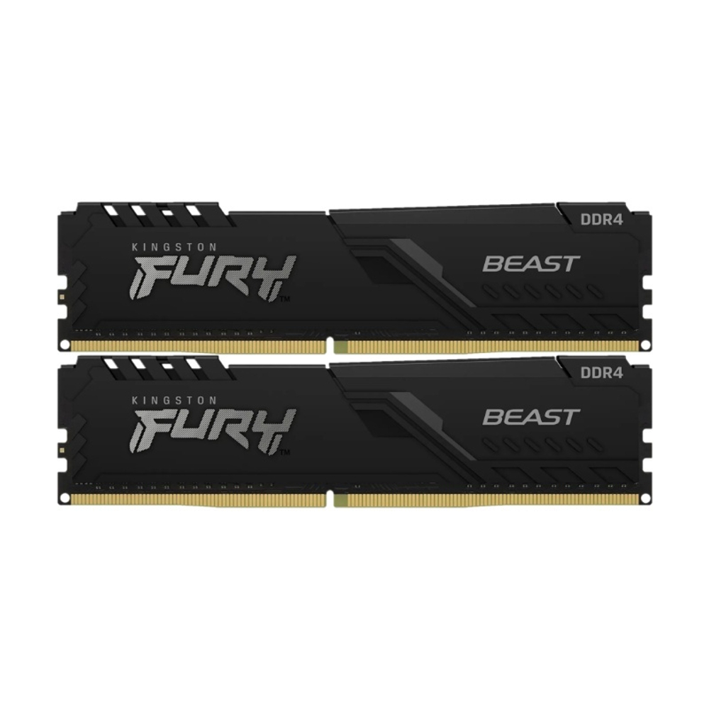 Оперативня память Kingston 16GB 3200MHz DDR4 CL16 DIMM (Kit of 2) FURY Beast Black