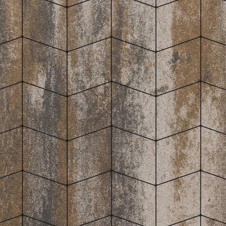 Тротуарная плитка РОМБ - Листопад гладкий Песчаник