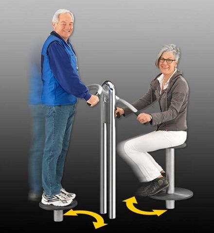 УТЭ-040П ТВИСТЕР СИДЯ И СТОЯ ДВОЙНОЙ