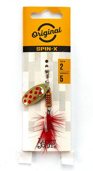 Блесна вращ. Lucky John SPIN X ROUND 02 5,0г GR