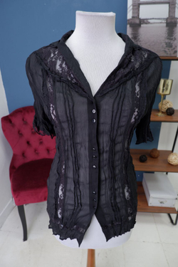 Блузка Oggi с кружевом 44 размер