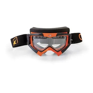 Маска снегоходная ARIETE SNOWMOBILE GOGGLES MEDIUM, орнажево-черный, двойная вентилируемая линза 13950-MONC