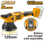 Аккумуляторная полировальная машина INGCO APLI2002 INDUSTRIAL 20 В 125 мм