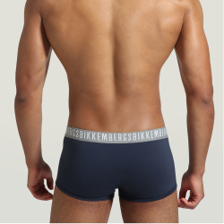 Мужские трусы хипсы синие набор 3 в 1 Bikkembergs CLASSIC BKK1UTR02TR