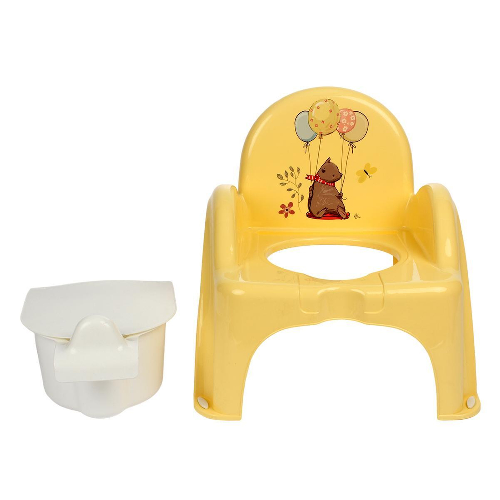 Горшок-стульчик ЛЕСНАЯ СКАЗКА антискольз. (упаковка 15шт.) (Tega) (желтый)