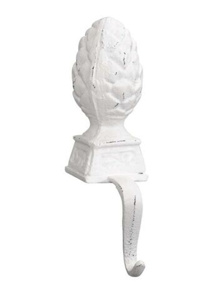 Вешалка для полки "Шишка" белая 12х6,5х24см