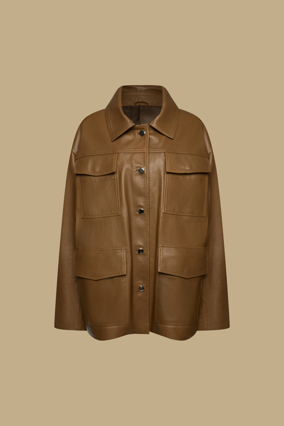 Куртка-рубашка  карамельная