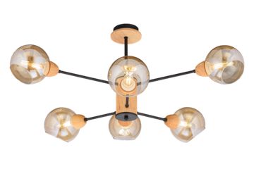 4642/6 BK+WOOD (2) Люстра (RL)