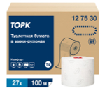 Туалетная бумага Торк Миди Комфорт, T6, 2-слойная, белая, 100 метров, 27 рулонов в коробке