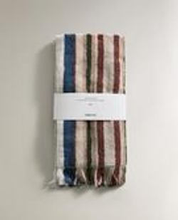 ZARA HOME ХЛОПКОВОЕ УХОННОЕ ПОЛОТЕНЦЕ, СИНИЙ