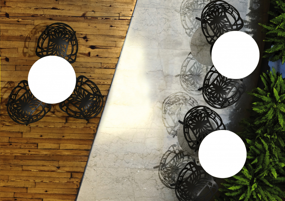 Кресло пластиковое Papatya Flora, антрацит матовый