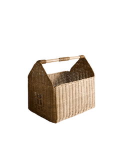 Zara Home Корзина из ротанга, цвет бежевый, 41 см