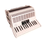 Rubin-II-60/30-WH Rubin Аккордеон 30/60/II/3, белый, с ремнями и чехлом, Weltmeister