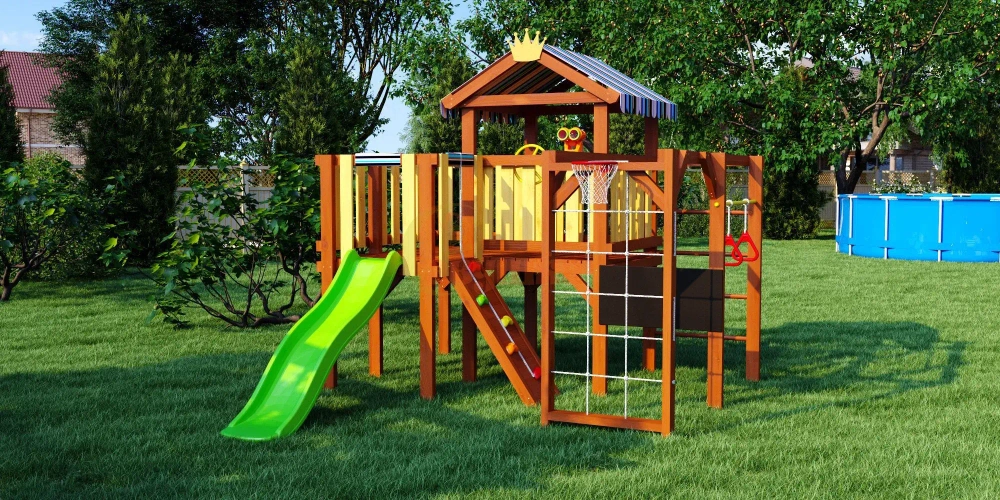 Деревянный игровой комплекс для малышей Baby-8 (play) Priority