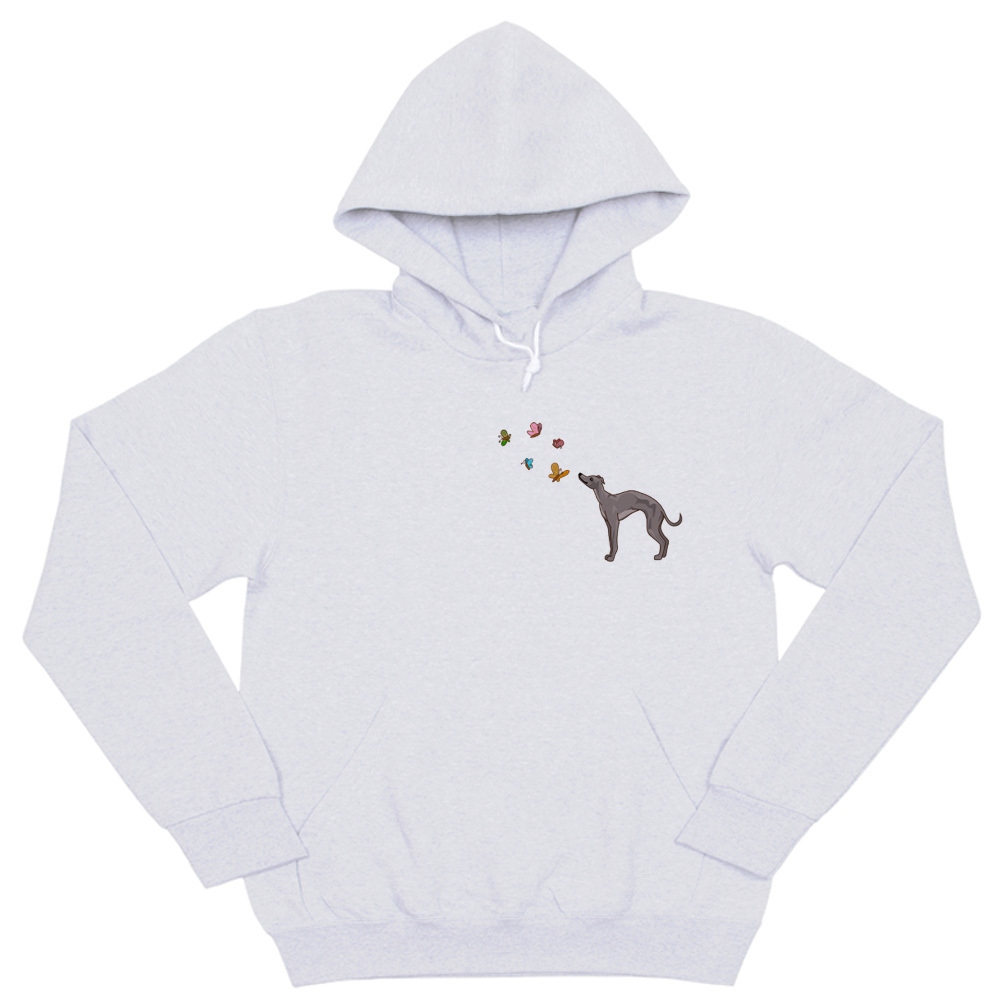 Толстовка "Левретка и бабочки"