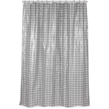 Шторка для ванной тм VETTA Квадро, ПЕВА 60г/м2, 180x200см, серый цвет